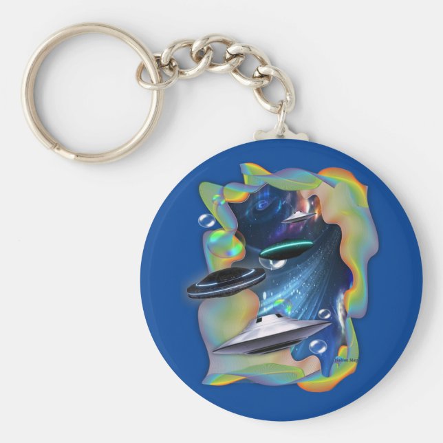 Chaveiro Visitantes espaciais (Frente)