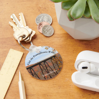 Chaveiro Visite a ponte PA Wilds Picturesque Souvenir Kinzu