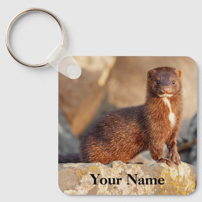 Chaveiro Vison Americano Personalizado (Frente)