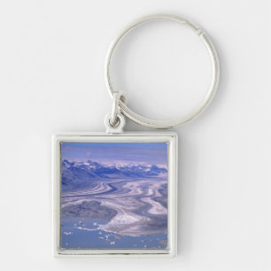 Chaveiro Vista aérea da geleira Lowell, Kluane Nacional