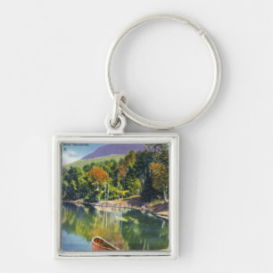 Chaveiro Vista da baía do paraíso e da montanha preta de