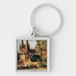 Chaveiro Vista da catedral de Lichfield
