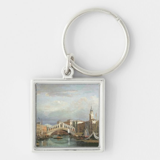 Chaveiro Vista da ponte de Rialto em Veneza (Frente)