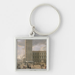 Chaveiro Vista da praça San Marco, Veneza, c.1726