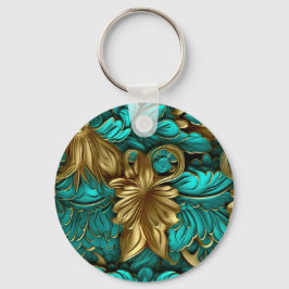 Chaveiro Vista de couro gravada