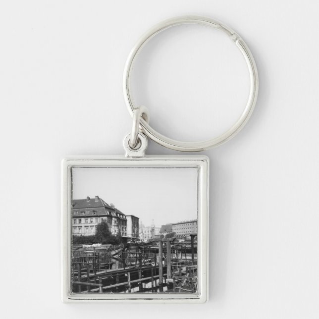 Chaveiro Vista de "Fischerinsel", Berlim, c.1910 (Frente)