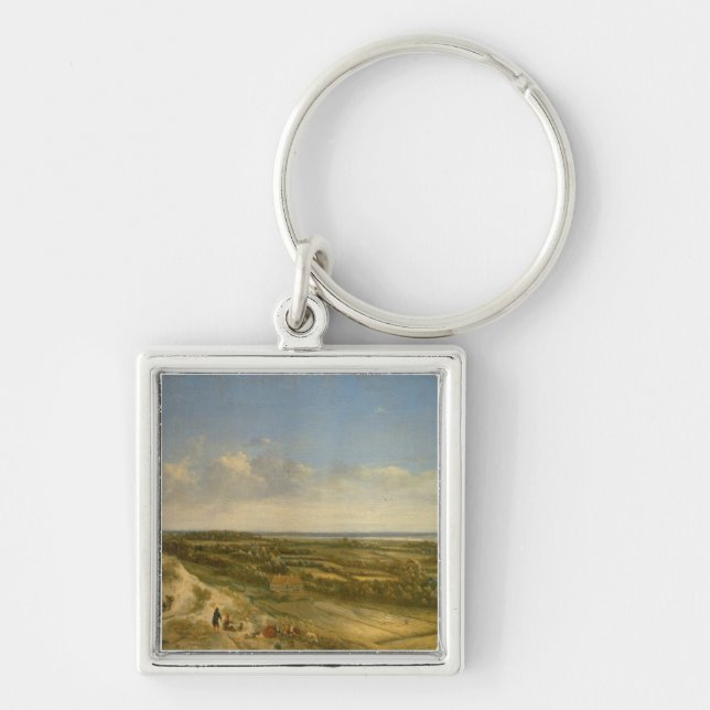 Chaveiro Vista de Haarlem das dunas (óleo em canvas) (Frente)