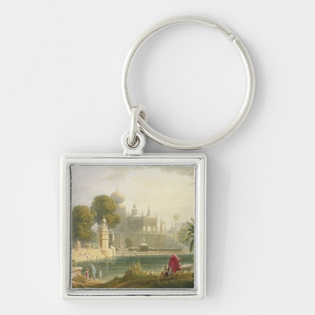 Chaveiro Vista de Sassoor no Deccan, do volume II de ' (Frente)