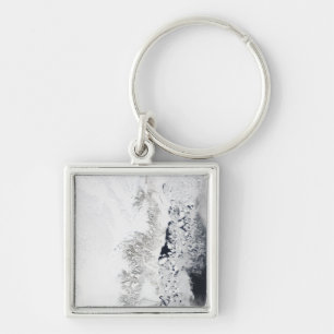 Chaveiro Vista de satélite da costa oriental de Greenlan