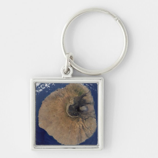 Chaveiro Vista de satélite do Monte Fogo (Frente)