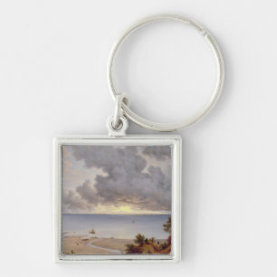 Chaveiro Vista de Shanklin, ilha do Wight, c.1827 (óleo