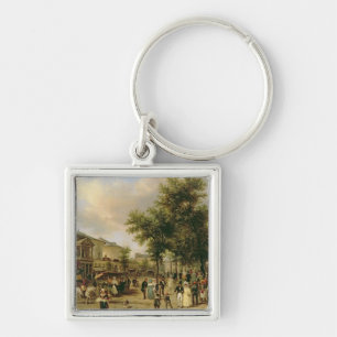 Chaveiro Vista do bulevar Montmartre, Paris, 1830