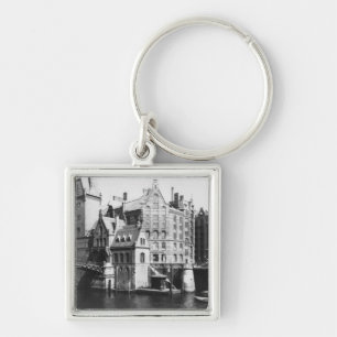 Chaveiro Vista do Speicherstadt Hamburgo, c.1910