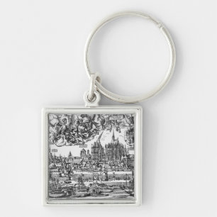 Chaveiro Vista geral da água de Colônia, 1531 (gravura)