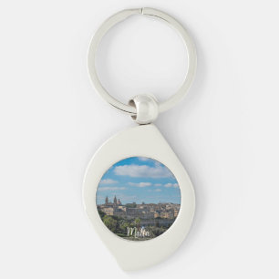 Chaveiro Vista panorâmica da antiga cidade de La Valetta, e