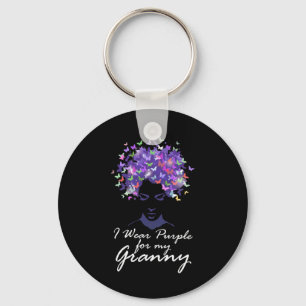 Chaveiro Vista Roxo Para Minha Avó Apoio Alzheimerheimer