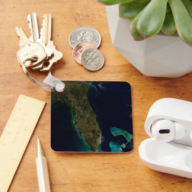 Chaveiro Vista Satélite Da Flórida. (Mesa)