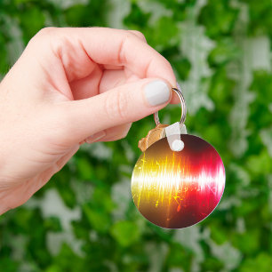 Chaveiro Visualizador de áudio vibrante de onda sonora do M