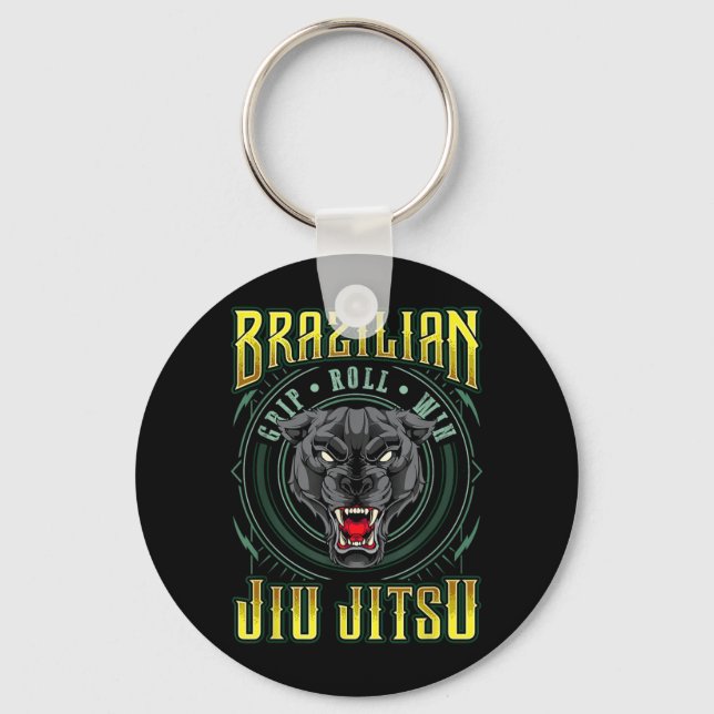 Chaveiro Vitória no Rolamento de Pegada BJJ - Grappling Jiu (Frente)