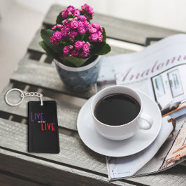 Chaveiro Viva e deixe viver o proverbial preto