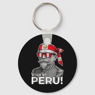 Chaveiro Viva El Peru Bolognesi Homens de tributo patriótic