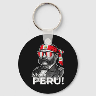 Chaveiro Viva El Peru Miguel Grau Peru Tributo Patriótico