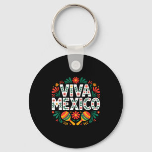 Chaveiro Viva México arte popular colorido independência me