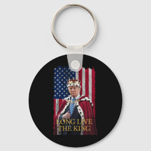 Chaveiro Viva O Rei Vintage Retro Trump Retrato 4t