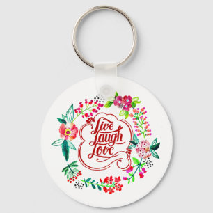 Chaveiro Viva riça ame floral 