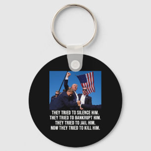 Chaveiro Vive Donald Trump Mug Shot - Nunca se renda
