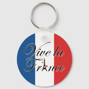 Chaveiro Vive la France Typografia