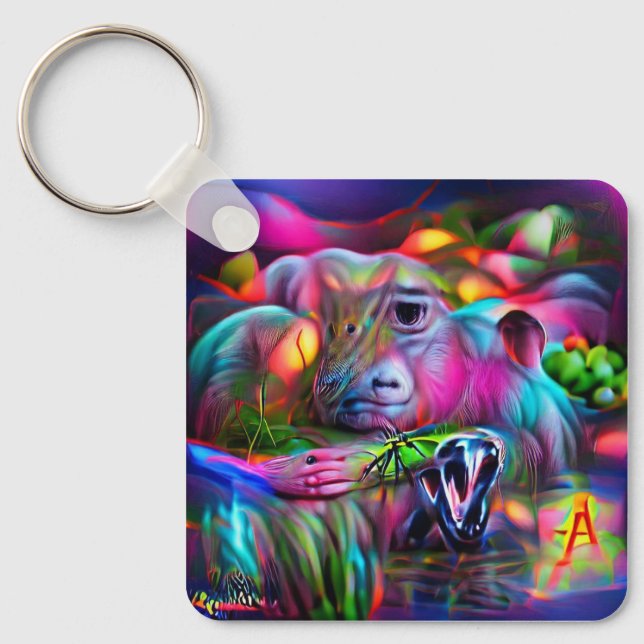 Chaveiro Vivid Dreamscape: Agrizoofobia (Frente)