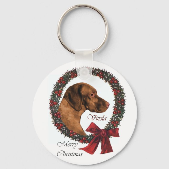 Chaveiro Vizsla Christmas Gifts (Frente)