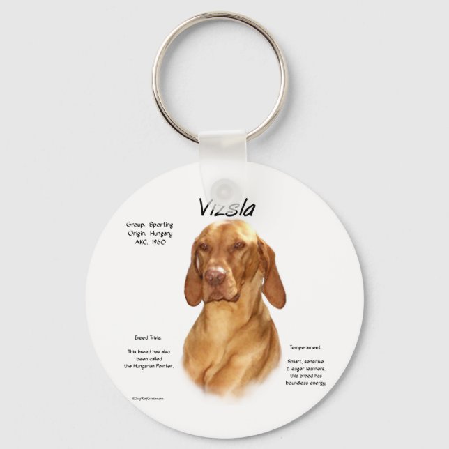 Chaveiro Vizsla History Design (Frente)