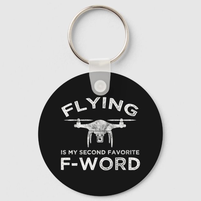 Chaveiro Voar É Minha Segunda Palavra F Favorita (Frente)