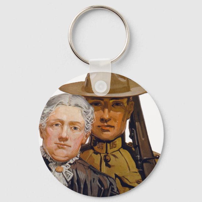 Chaveiro Você ajuda meu garoto a ganhar a guerra (Frente)