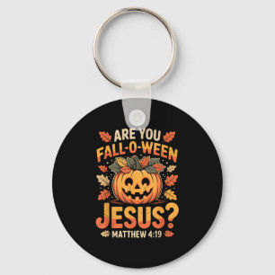 Chaveiro Você é Fall-o-ween Jesus Cristão Bomba de Hallowee