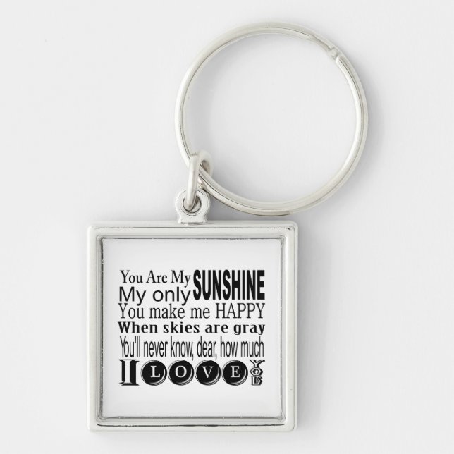 Chaveiro Você é meus roupa e presentes da luz do sol (Frente)