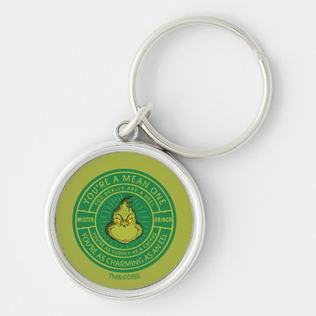 Chaveiro Você é um Crachá do Senhor Grinch Mau (Frente)