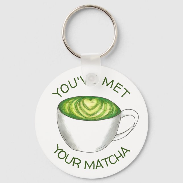 Chaveiro Você encontrou seu jogo Matcha Green Tea Latte Lov (Frente)