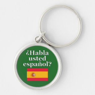 Chaveiro Você fala espanhol? Em espanhol. Sinalizador