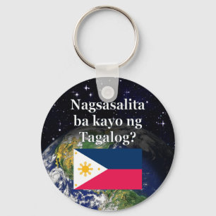 Chaveiro Você fala o Tagalog? no Tagalog. Bandeira & terra