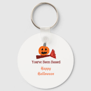 Chaveiro Você foi vaiado feliz Halloween abóbora vassoura s