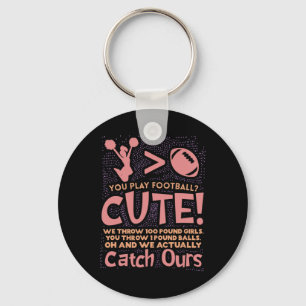 Chaveiro Você joga futebol Cute Cheerleading Cheerleader Ch