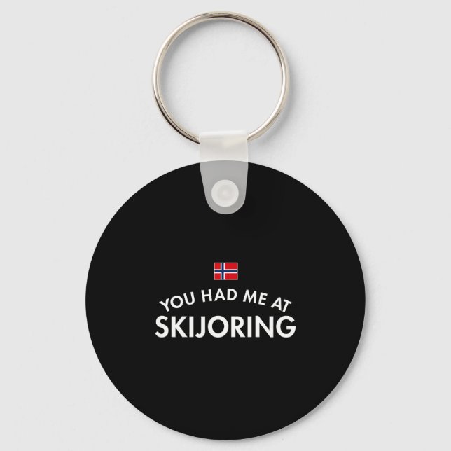 Chaveiro Você me conquistou com skijoring  (Frente)