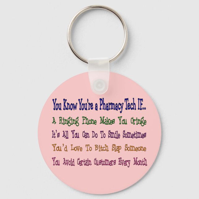 Chaveiro Você sabe que é uma técnica de farmácia se... (Frente)