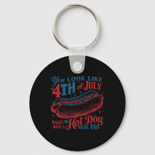 Chaveiro Você Se Parece Com O Patriótico 4 De Julho Cão Que