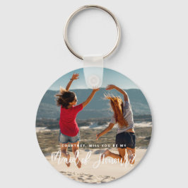 Chaveiro Você será meu Keyring de fotos Madrinhas de casame