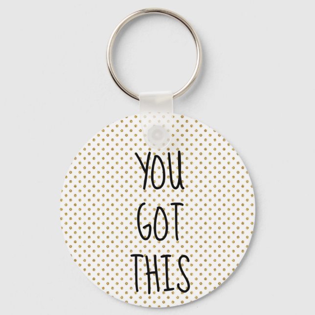 Chaveiro Você tem este ponto brilhante de ouro (Frente)