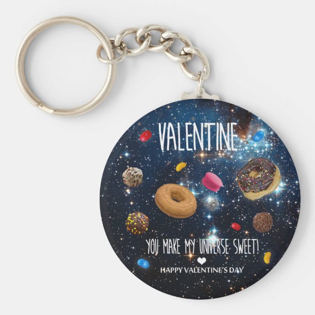 Chaveiro Você torna meu universo doce Valentim (Frente)